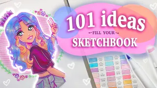 ★ 101 ideas to fill your sketchbook ★