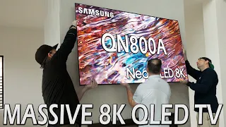 Massive 8k QLED TV in a Beautiful Home