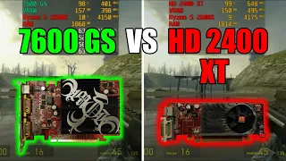 GeForce 7600 GS vs Radeon HD 2400 XT Test In 6 Games (No FPS Drop - Capture Card)