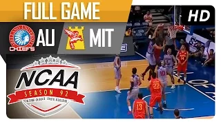 AU vs MIT | Full Game | 4th Quarter | NCAA 92 - September 30, 2016