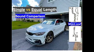 BMW M3/M4 AA Single VS. Equal Length Midpipe (Direct comparison) Which set-up is BEST for you (+M2C)