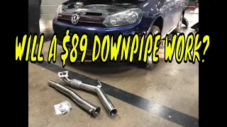 The GET 2011 MK6 GTI  Gets a Downpipe (amazing results)