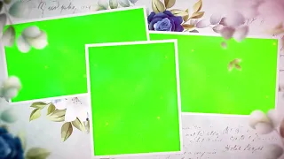 Floral Wedding Photo Green Screen Video | Green Screen Wedding Template | Green Screen Wedding Frame