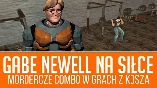 Gabe Newell w symulatorze siłowni - combo w Grach z kosza [tvgry.pl]