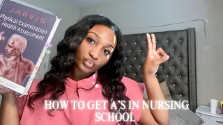 HOW TO STUDY IN NURSING SCHOOL TO GET A 4.0 GPA | Study tips + Advice 📚💕