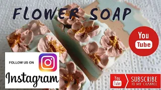 Cherry Blossom Cold Process Soap Making | Piping Cherry Blossom