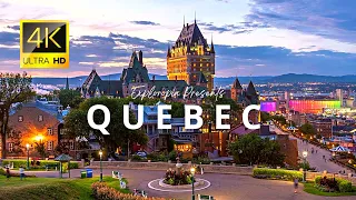 Quebec city, Québec, Canada 🇨🇦 in 4K ULTRA HD 60FPS Video by Drone