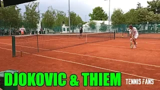 Dominic Thiem Practice with Novak Djokovic's brother - Belgrade 2020 | 1080p 60FPS