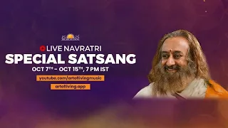 Day 6 | Navratri 2021 Special Satsang & Tripura Rahasya from The Art of Living International Center