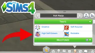How To Add/Remove Self Esteem Trait Cheat (Growing Together Cheats) - The Sims 4