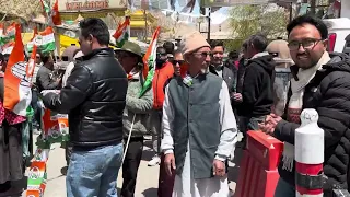Congress candidate TSERING NAMGYAL file his nomination form || Ladakh parliamentary constituency