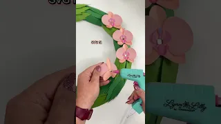 Cricut Paper Flower Wreath Project with Free SVG Template | #cricut #paperflowers #diywreath #svg