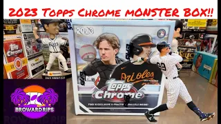 Huge Numbered SP Hit! 2023 Topps Chrome Monster Box Review!!