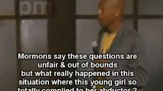 Utah -A NATIONAL EMBARASSMENT ! DAVE CHAPPELLE BUSTS OPEN THE TRUTH ON ELIZABETH SMART f