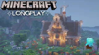 Minecraft Relaxing Longplay - Rainy Mountain Cottage, Peaceful 1.19 Adventure (No Commentary)