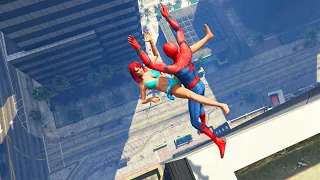 GTA 5 Epic Spiderman Ragdolls ep.20 (Euphoria Physics | Funny Moments | Ragdoll)