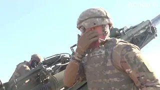 US new Artillery in Action