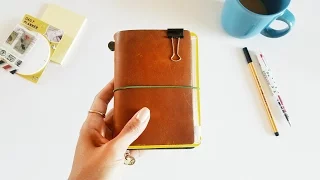 (Midori) Traveler's Notebook Passport Size- Wallet Setup