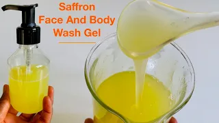 How To Make Saffron Face And Body Wash Gel