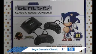 Sega Genesis Classic Game Console with 81 Classic Games Built in games unboxing and review