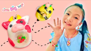 Bug's Craftivity I Create Cutie - Patootie - Polymer Jewelry 😍I Little Big Toys