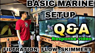 Basic Marine Setup : Filtration, Flow, Skimmers.