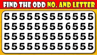 Find the ODD One Out - Numbers and Letters Edition ⭐ Easy, Medium, Hard | The Quiz Mania