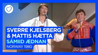 Sverre Kjellsberg & Mattis Hætta - Sámiid Ædnan - Norway 🇳🇴 - Grand Final - Eurovision 1980