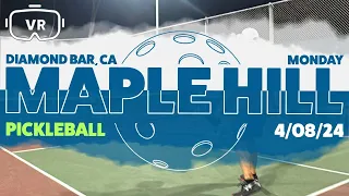 Maple Hill Park Pickleball Diamond Bar Monday Evening 4-8-24