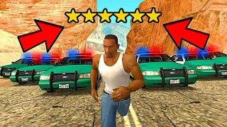 МОЖНО ЛИ УЕХАТЬ ОТ 6 ЗВЁЗД РОЗЫСКА В GTA SAN ANDREAS! ОБЗОР МОДА В ГТА САН АНДРЕАС! ИГРЫ ВИДЕО MODS