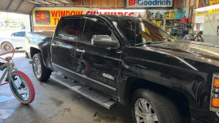 Window Tint 2014 Chevy Silverado high country double ceramic 5%