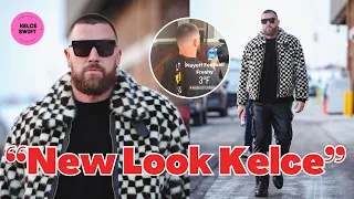 New HAIR CUT Travis Kelce & the Chiefs ARRIVE @ Arrowhead Stadium ahead of playoff game vs Dolphins