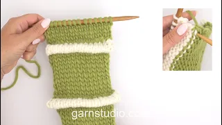 How to knit a pintuck (aka tuck)