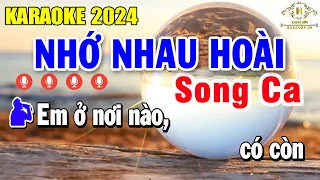 Nhớ Nhau Hoài Karaoke Song Ca 2024 - Nhạc Sống Âm Thanh Chuẩn | Trọng Hiếu