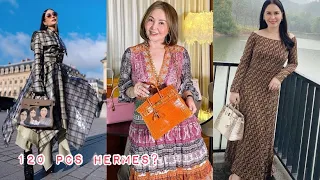 Heart Evangelista, Small Laude and Jinkee Pacquio HERMES BAG COLLECTION