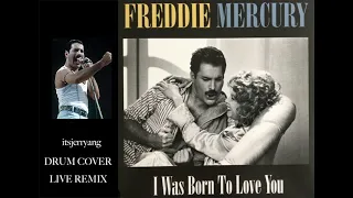 Freddie Mercury QUEEN I was born to love you Live Concert Remix Drum Cover #queen #freddiemercury