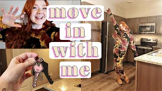 MOVING VLOG #1: empty apartment tour, first grocery shop & Amazon haul