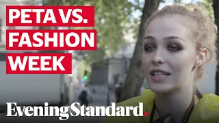 Peta protesters target London Fashion Week