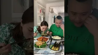 Super funny with husband and wife eating challenge