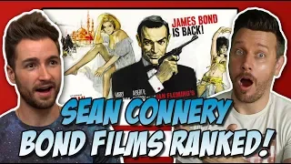 All 7 Sean Connery James Bond Films Ranked! (w/ FilmSpeak)