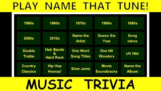 Name That Tune Music Trivia Game #34