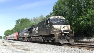 NORFOLK SOUTHERN GE ES44DC GEVO Southbound Mix Freight Part 1