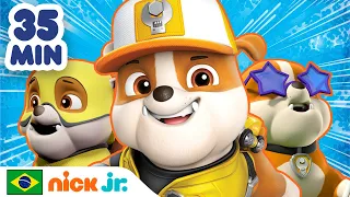 Patrulha Canina | 35 MINUTOS dos melhores resgates do Rubble | Nick Jr. em Português