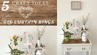 5 easy craft ideas for curtain rings - High end look, super easy