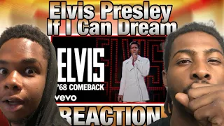 MY 21YR OLD LITTLE BROTHER FIRST TIME HEARING Elvis Presley - If I Can Dream REACTION! HE'S IN SHOCK