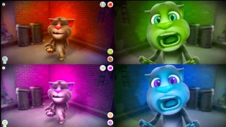 Talking Tom Reaction Color Compilation Learning Colours For Children, Kids, Babies With Funny 2017