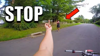 Angry Lady Vs Dirt Bike