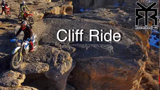 Riding A Idaho Cliff on Dirt Bike - Beautiful Aerial 4K Footage