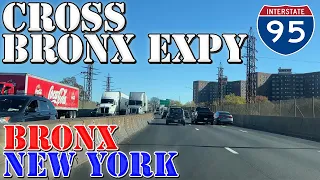 I-95 North - Cross Bronx Expressway - Bronx - New York City - 4K Highway Drive