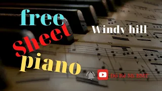 Windy hill  - free sheet piano